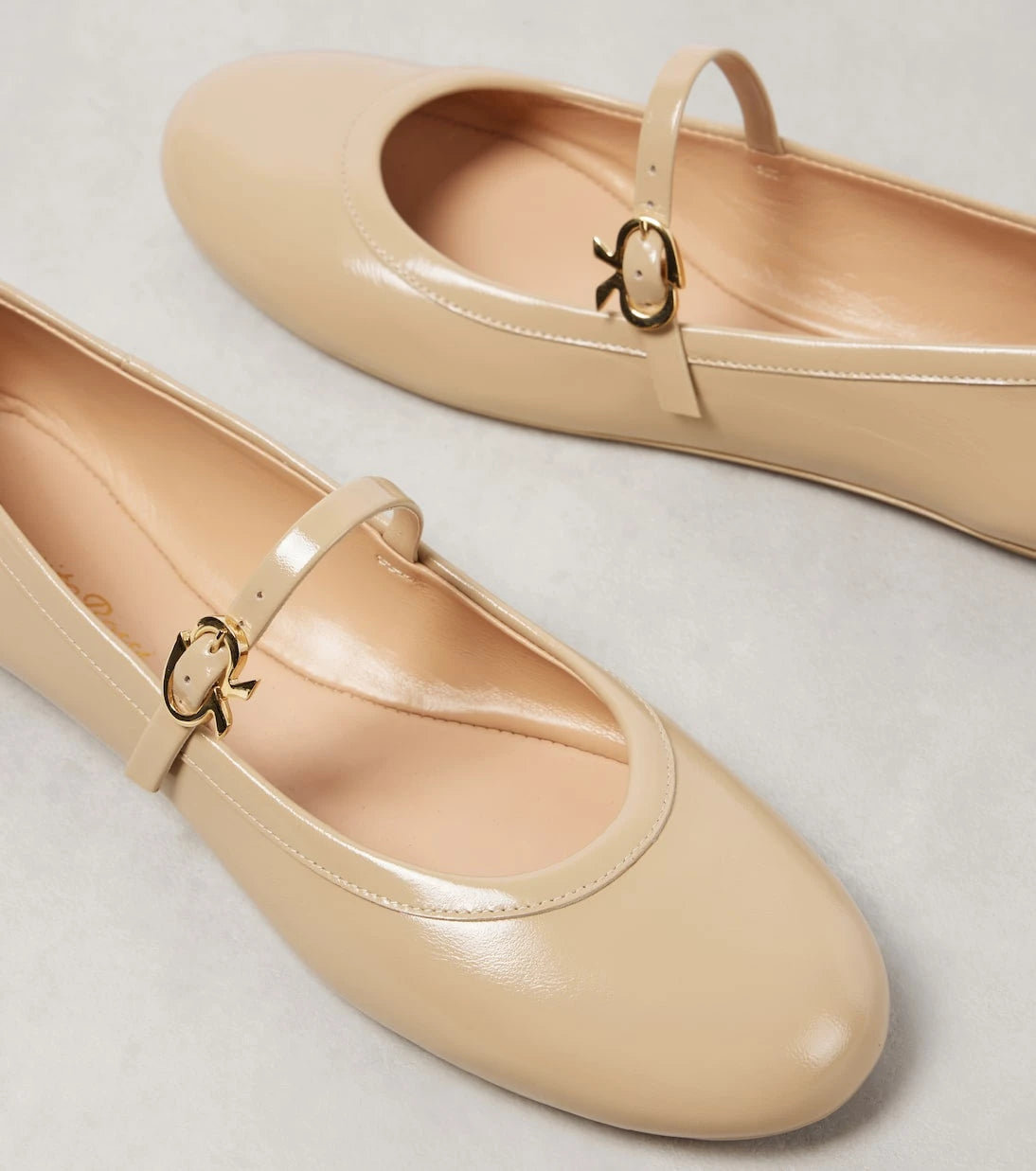 Gianvito Rossi - Carla patent leather Mary Jane flats