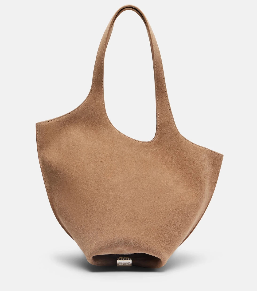 The Attico - La Scoop Medium suede shoulder bag