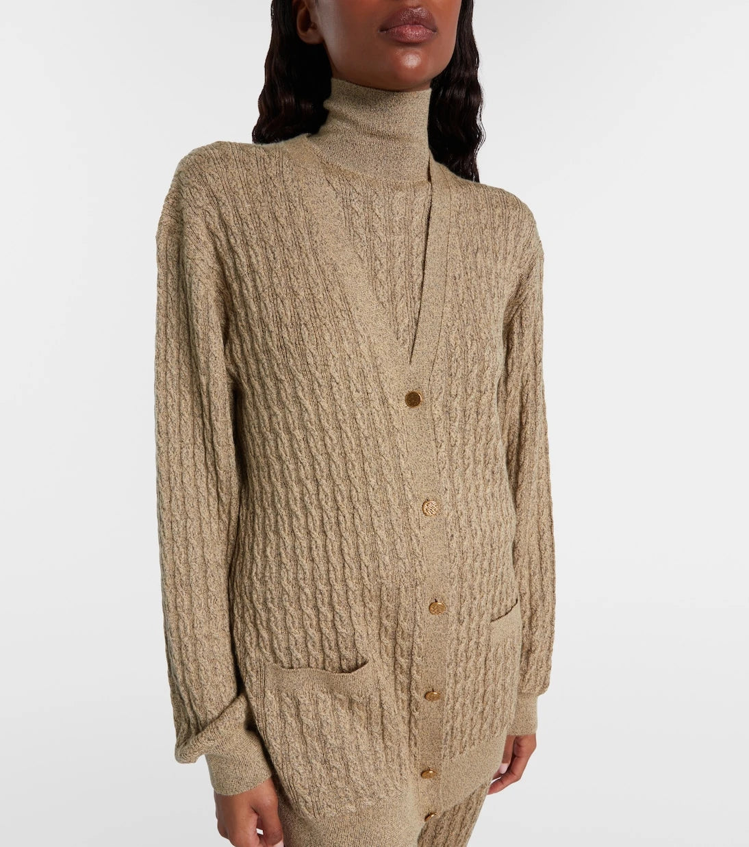 Loro Piana - سترة كارديجان Bihar بنمط الكابل