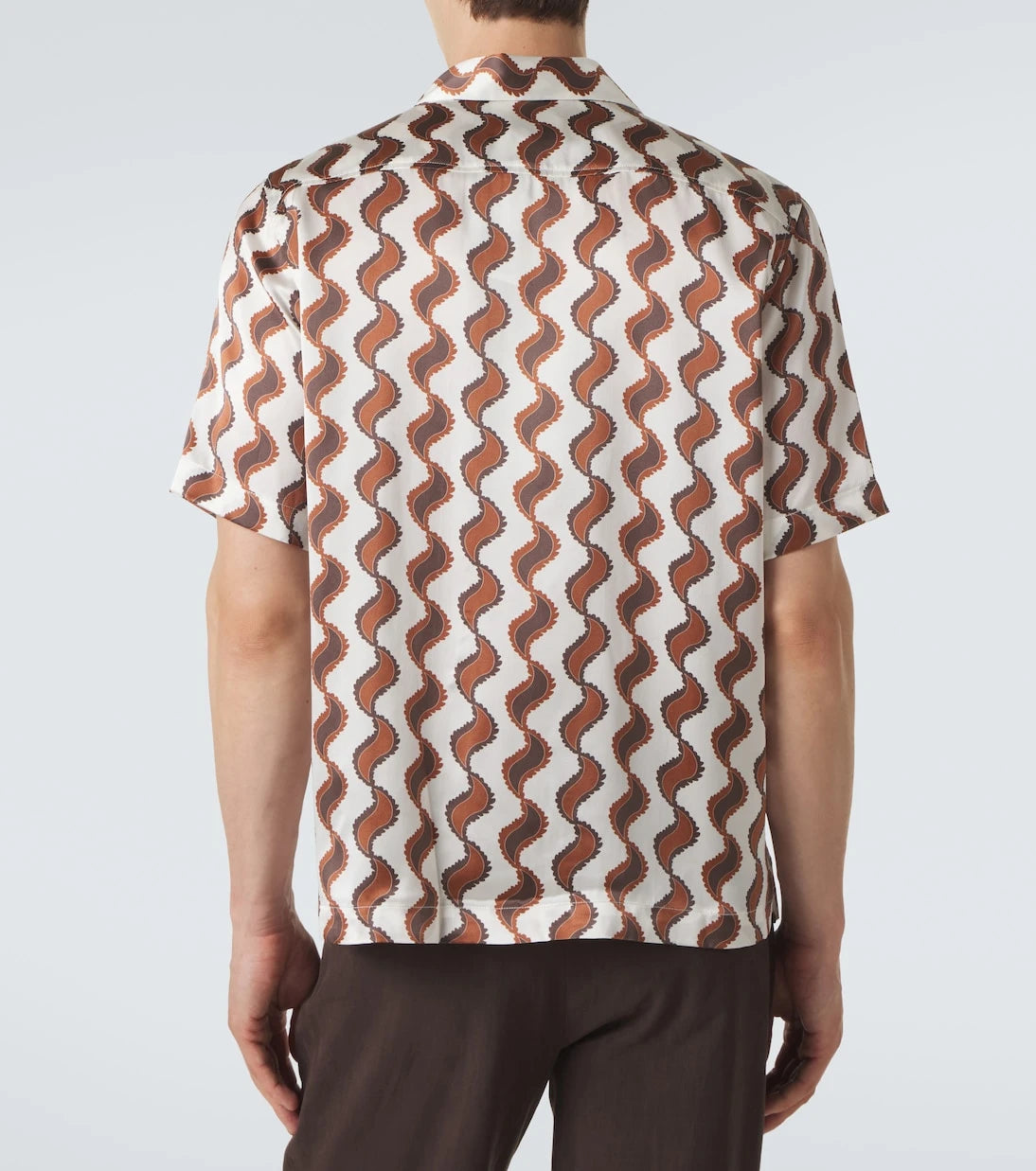 Frescobol Carioca - Roberto printed silk bowling shirt