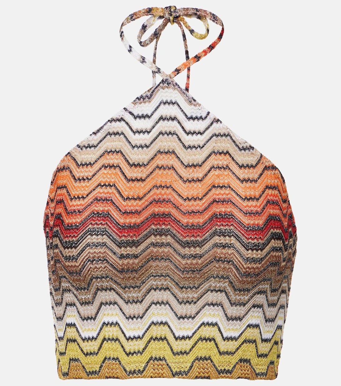 Missoni - Wave halterneck lamé top