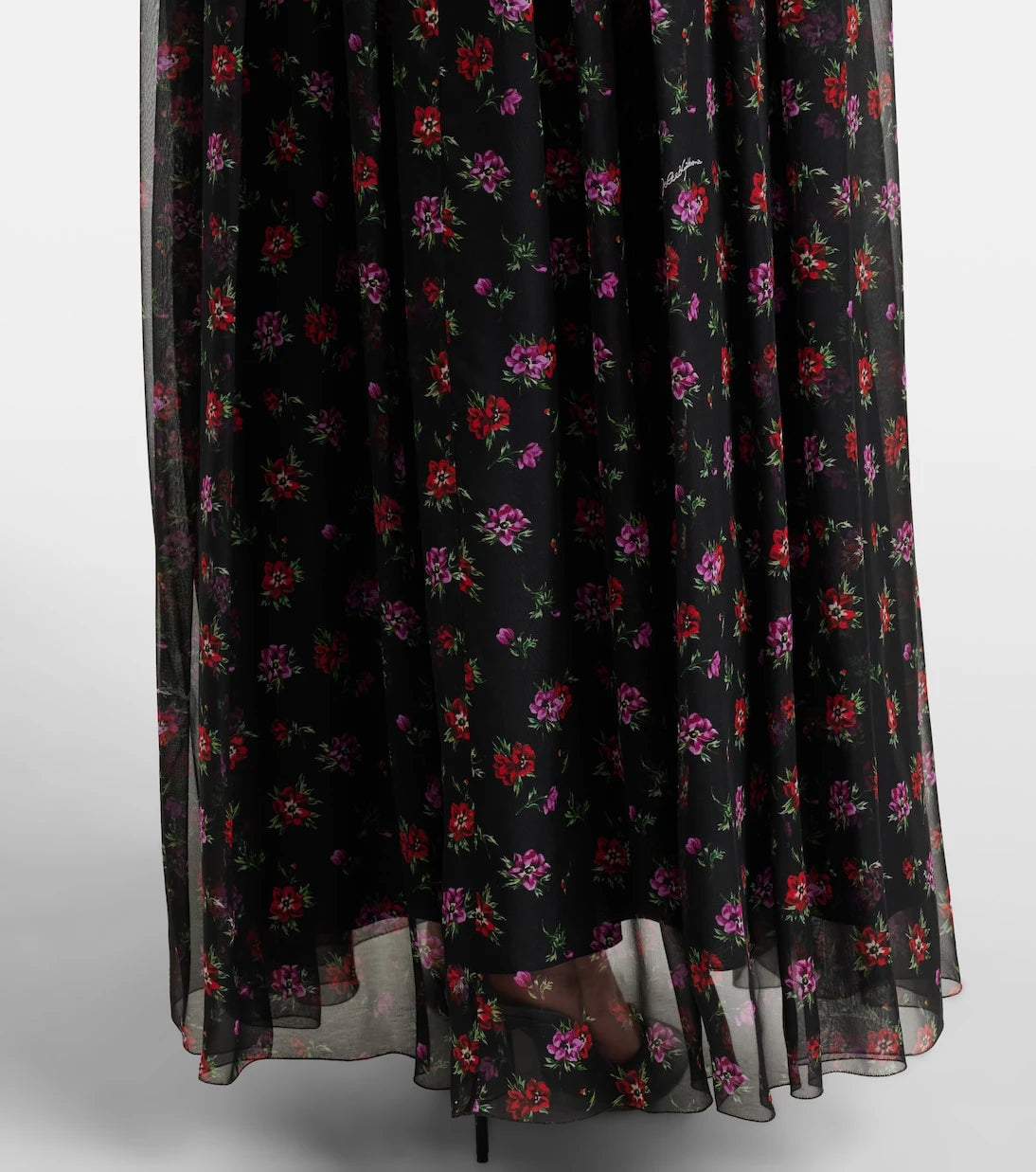 Dolce&Gabbana - Floral silk chiffon maxi dress