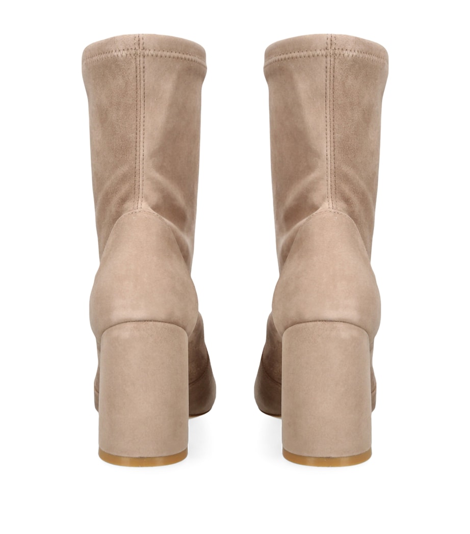 Stuart Weitzman Brown Suede Ankle Boots 85