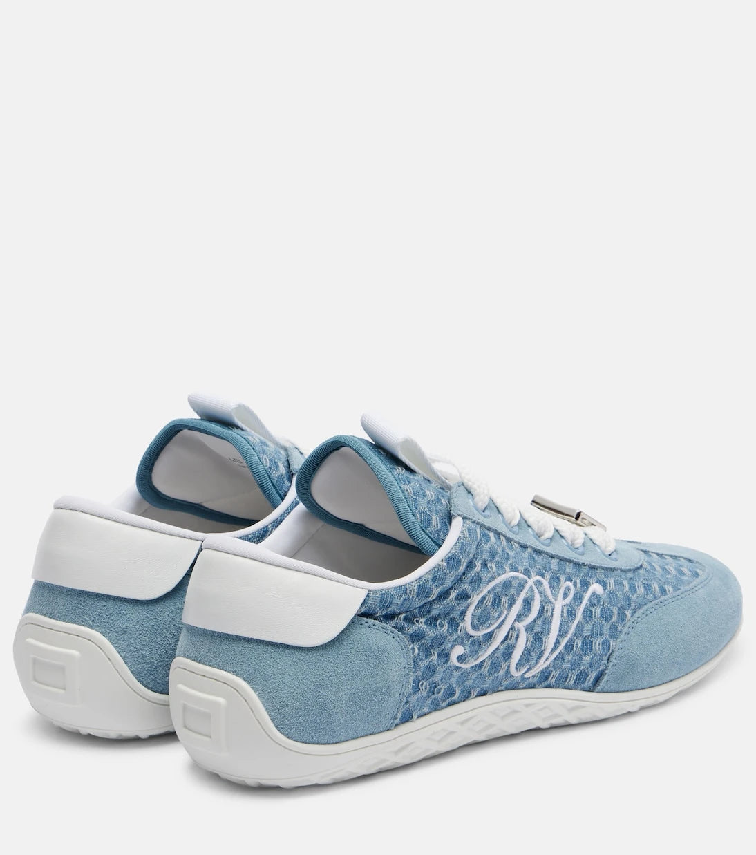 Roger Vivier - Viv' suede-trimmed sneakers