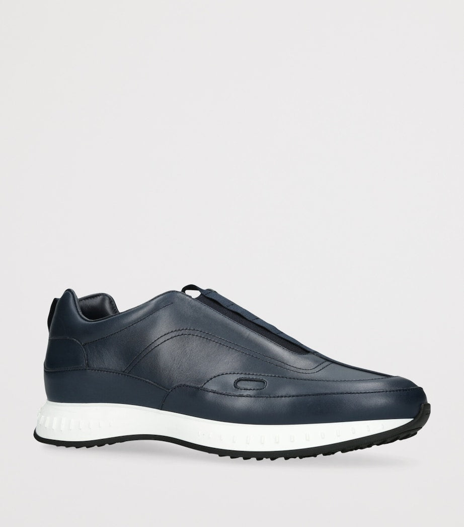 John Lobb Leather Stream Laced Sneakers