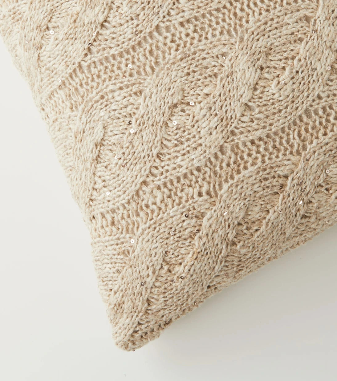 Brunello Cucinelli - Cable-knit linen and silk cushion