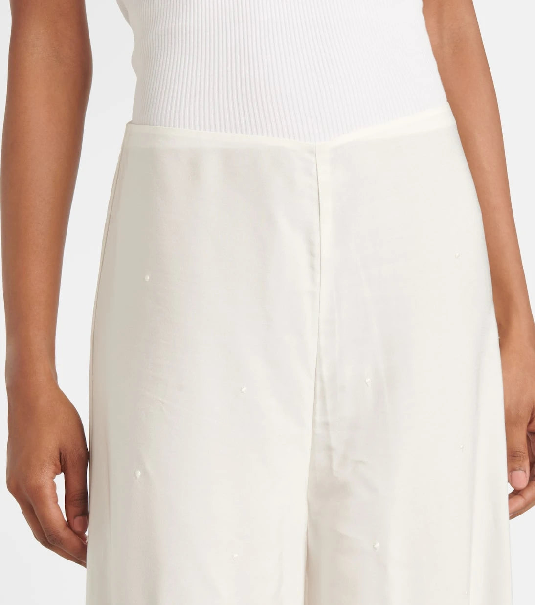 Stella McCartney - Fringed wide-leg pants