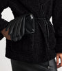 Simkhai Black Fleece Belted Kimia Jacket