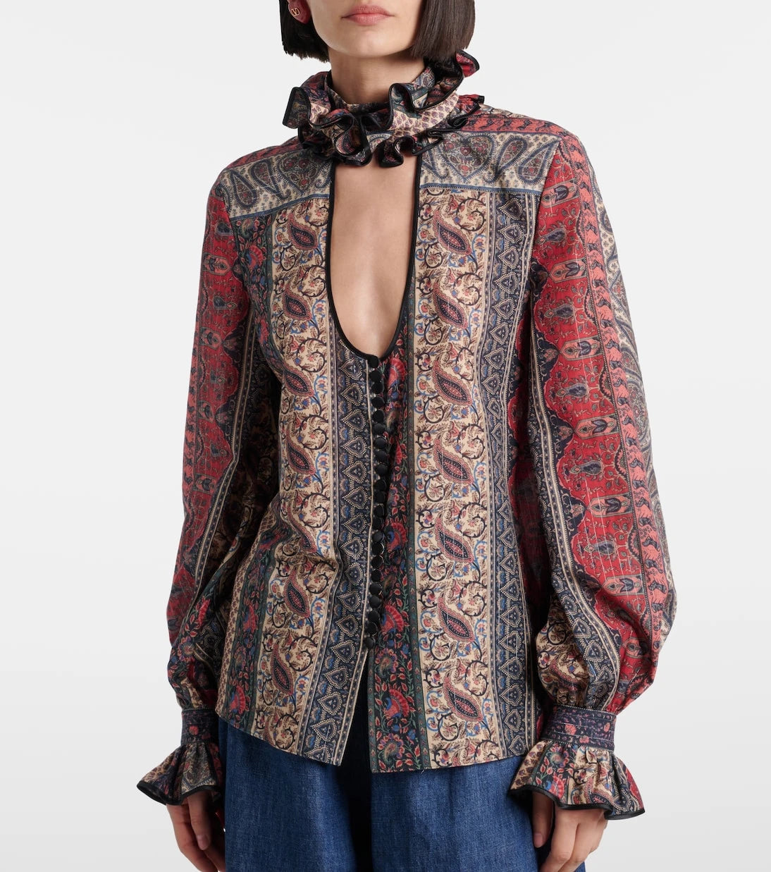 Valentino - Paisley cotton muslin blouse