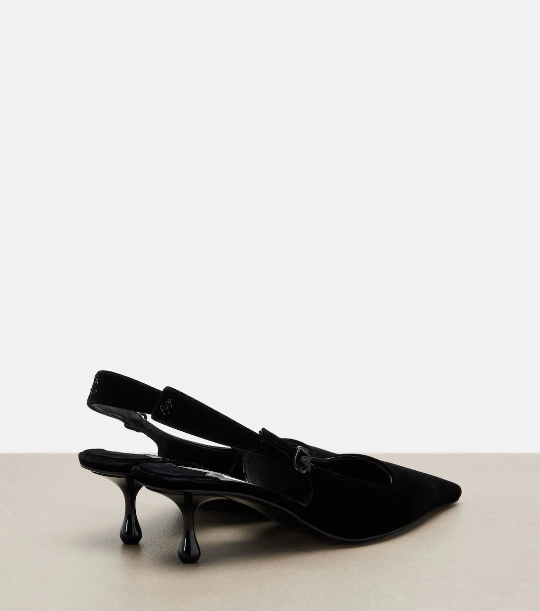 Jimmy Choo - Amel velvet slingback pumps