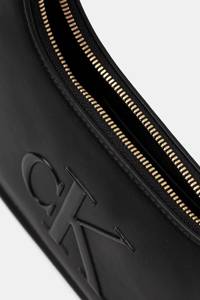 Calvin Klein чанта тип багета дамска от имитация на кожа