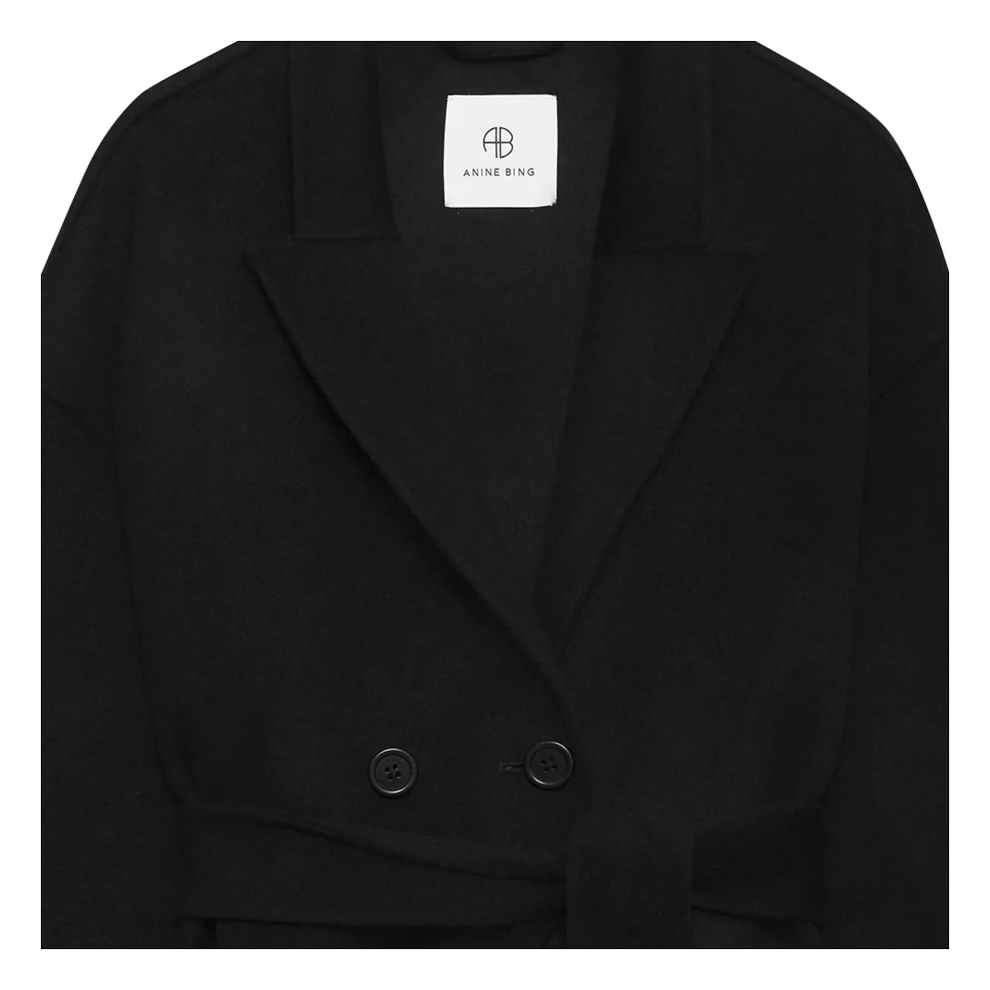 Anine Bing - Dylan Wool and Cashmere Coat | Black