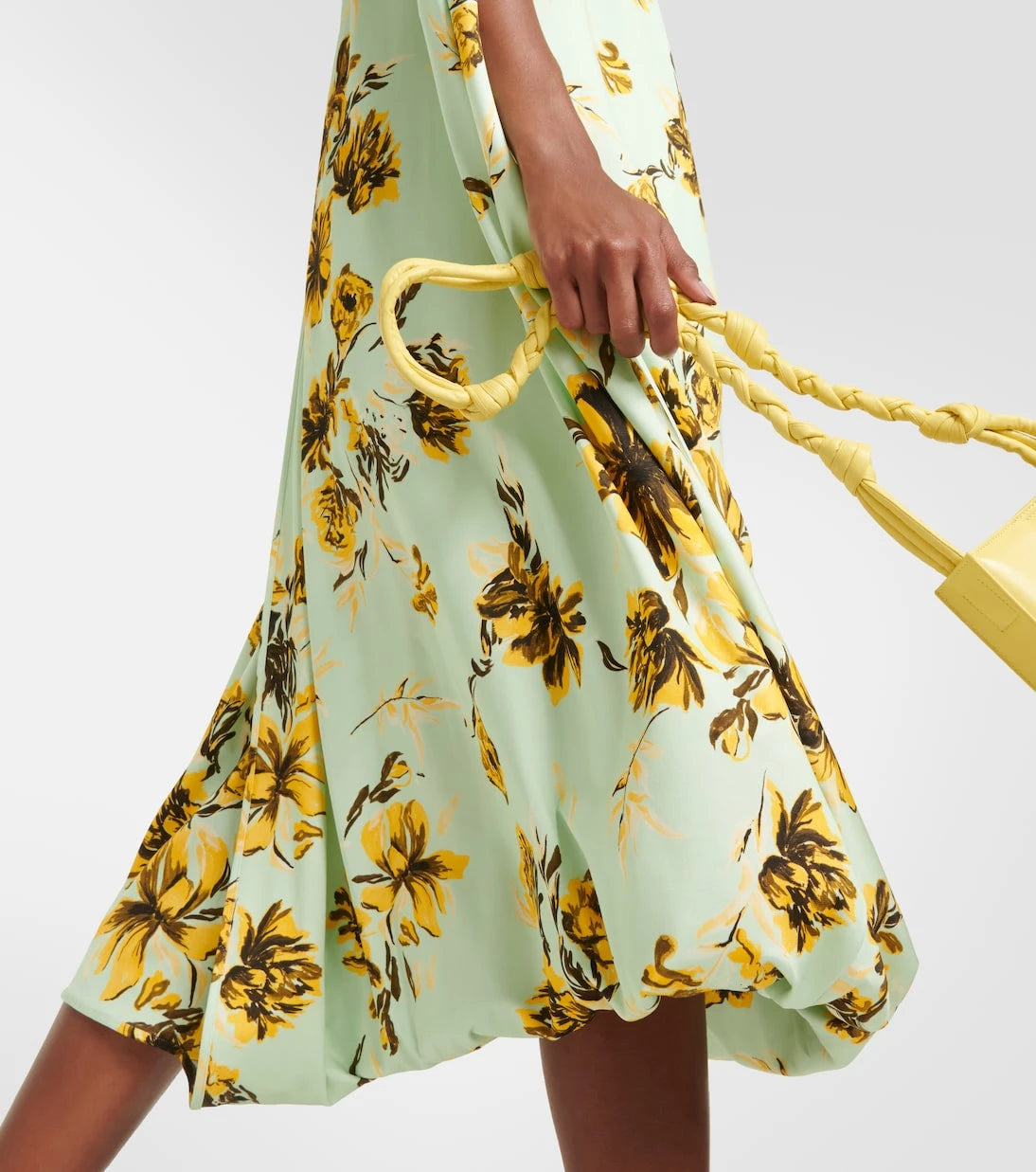 Jil Sander - Floral caped midi dress