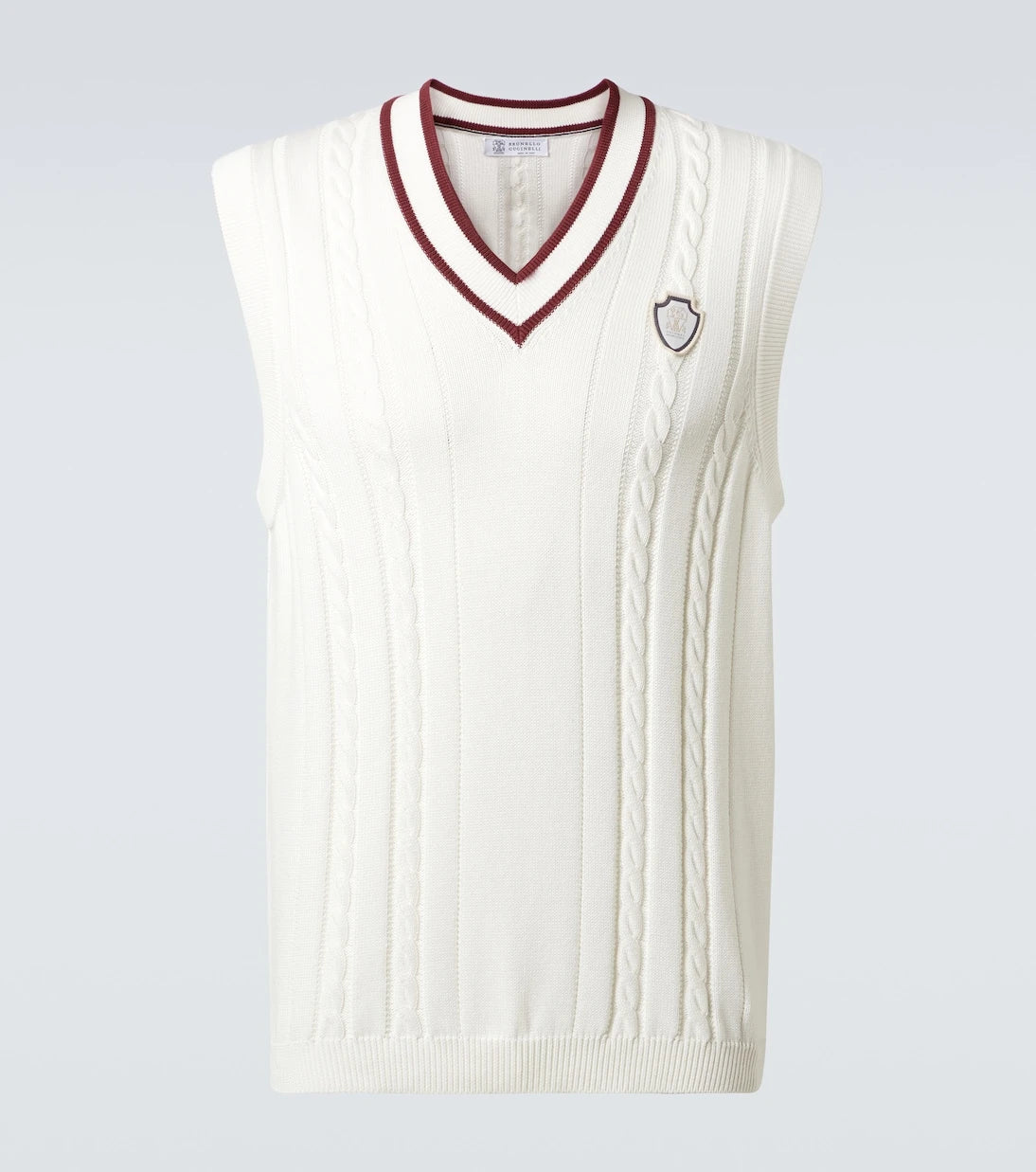 Brunello Cucinelli - Cable-knit cotton sweater vest