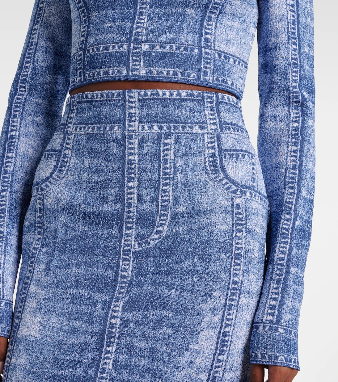 Balmain - Trompe l'oeil crop top