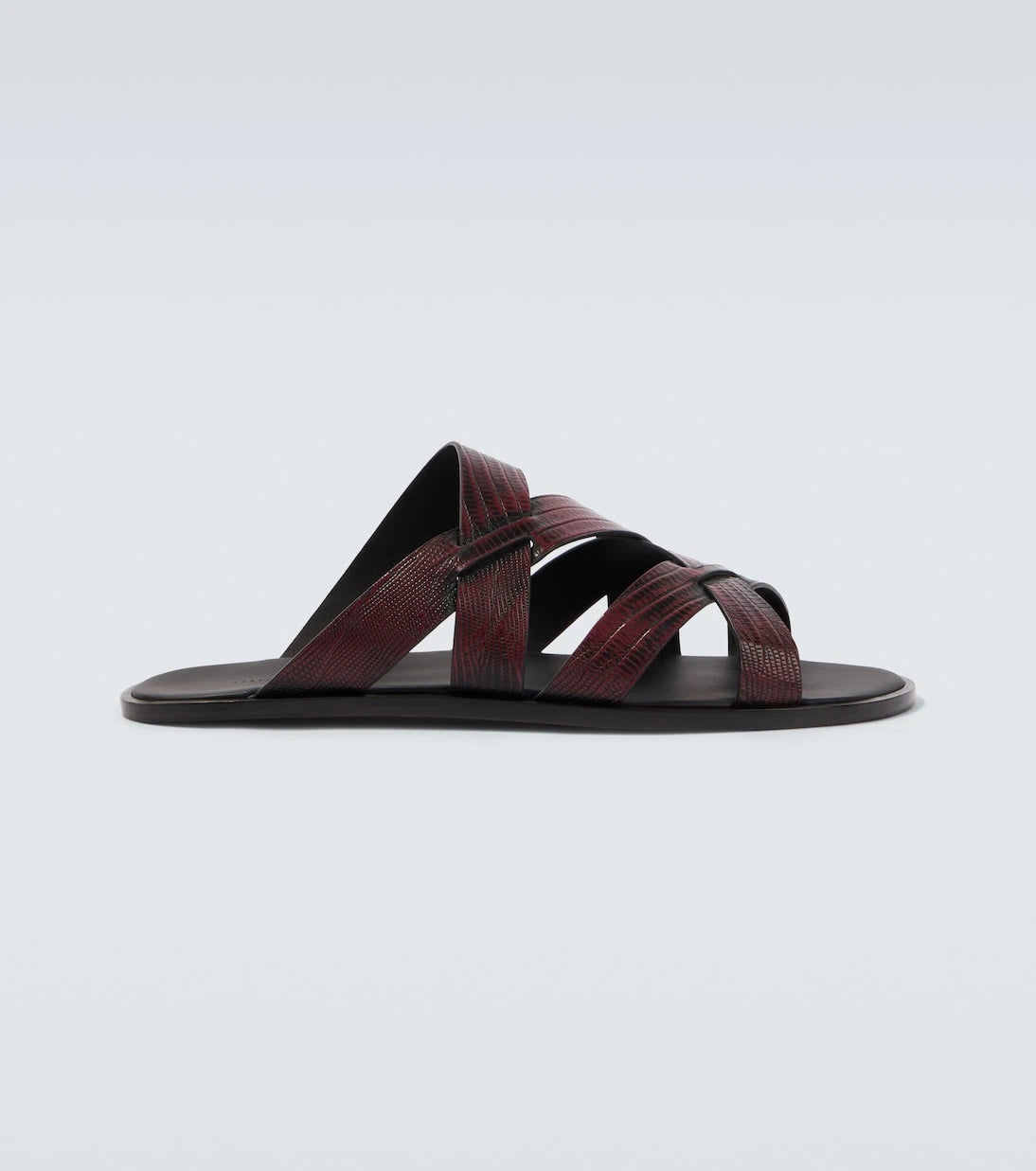 Manolo Blahnik - Marvin croc-effect leather slides