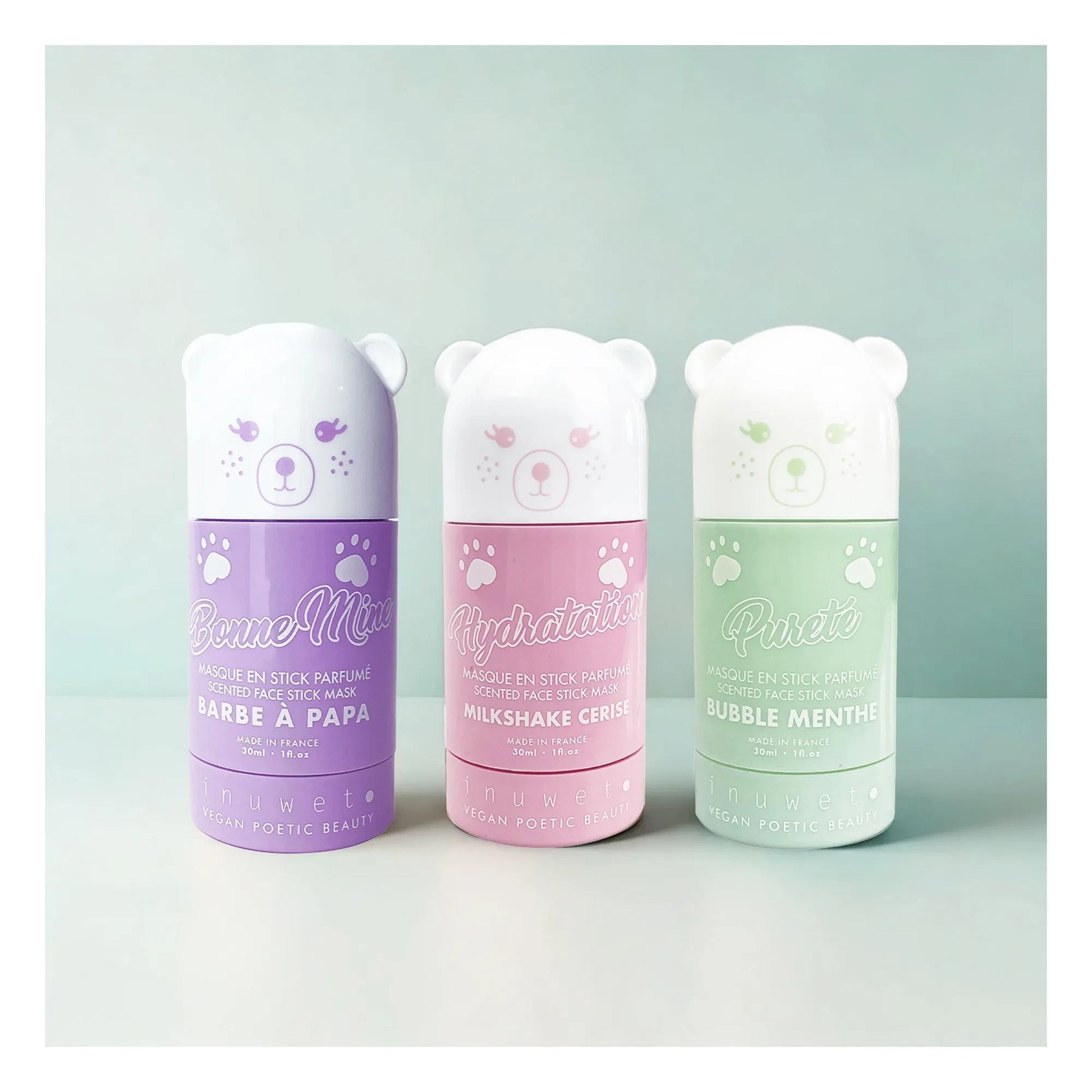Inuwet - Bubble Mint detoxifying clay stick mask