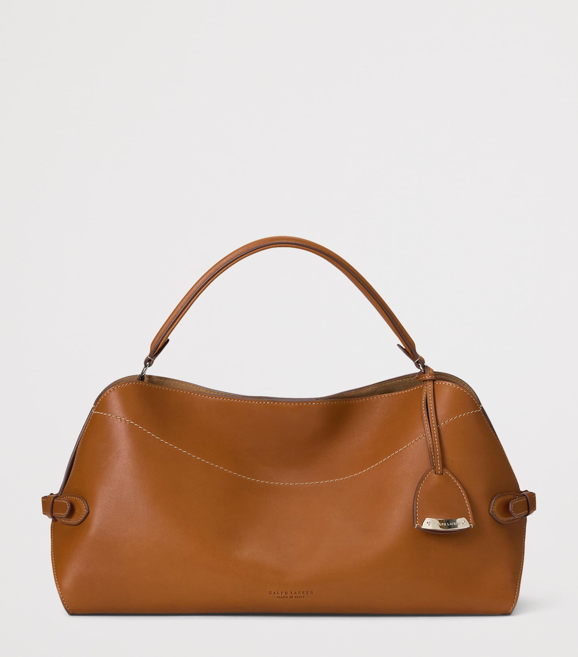 Ralph Lauren Collection Gold Leather RL 888 Top Handle Bag