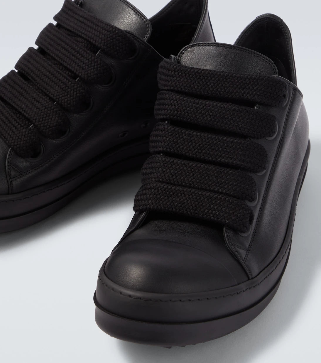 Rick Owens - Jumbolace leather low-top sneakers