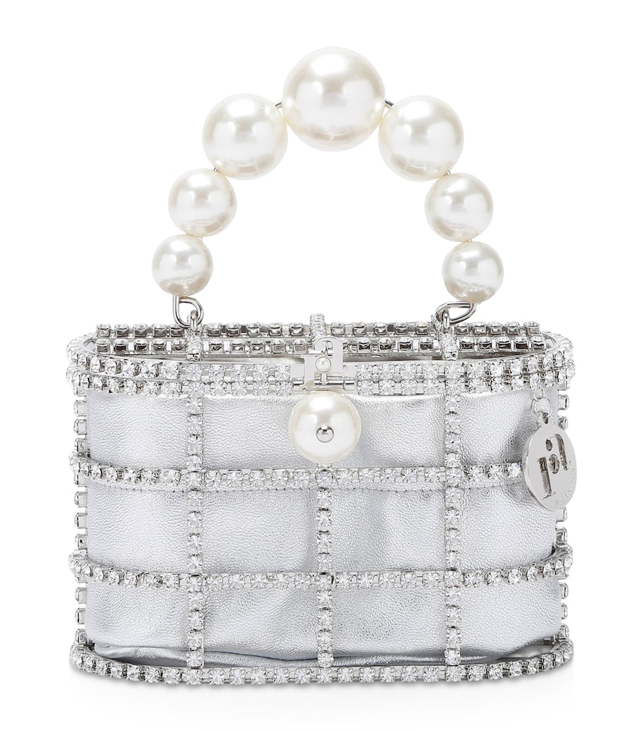 Silver Mini Holli Cioccolato Top-Handle Bag