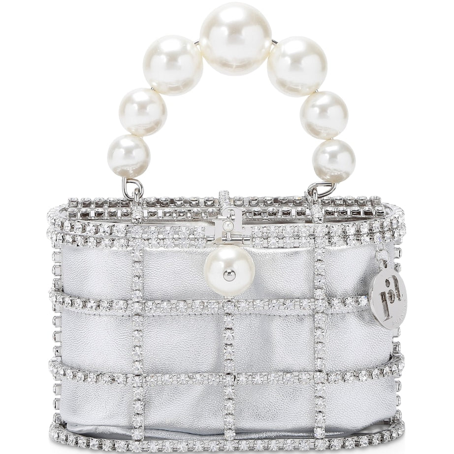 Silver Mini Holli Cioccolato Top-Handle Bag