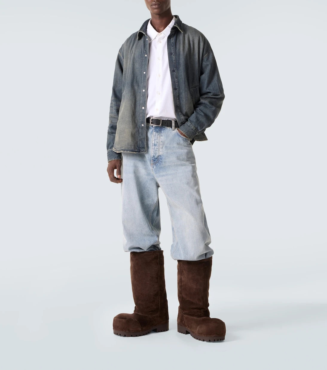 Balenciaga - Alaska suede knee-high boots