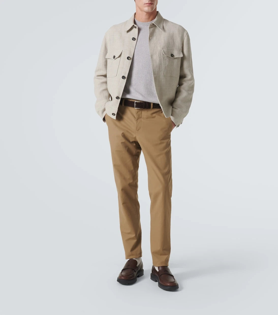 Loro Piana - Clem linen and silk canvas blouson