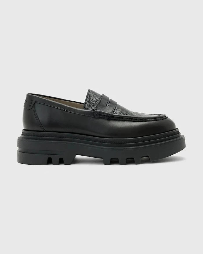 Кожени мокасини AllSaints Beth Lthr Loafer