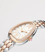 Bvlgari Stainless Steel, Rose Gold and Diamond Serpenti Seduttori Watch 34mm