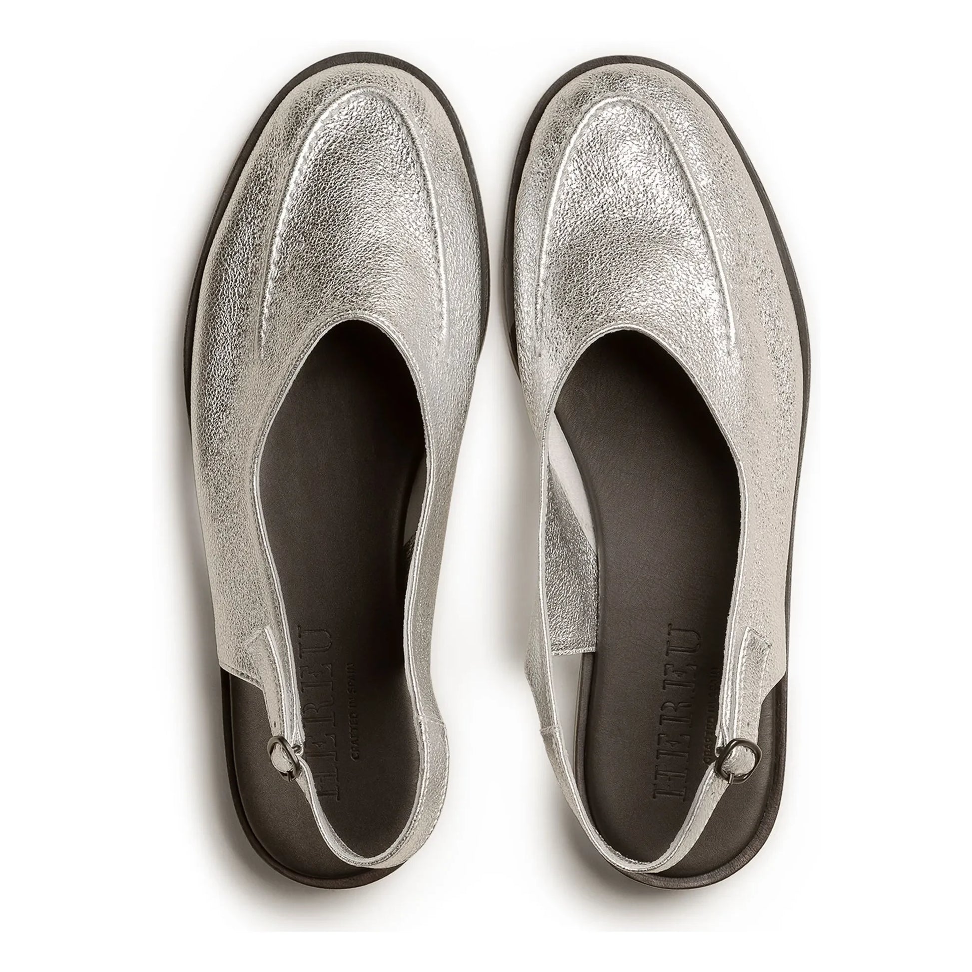 Hereu - Juliol Metallic Slingback | Silver