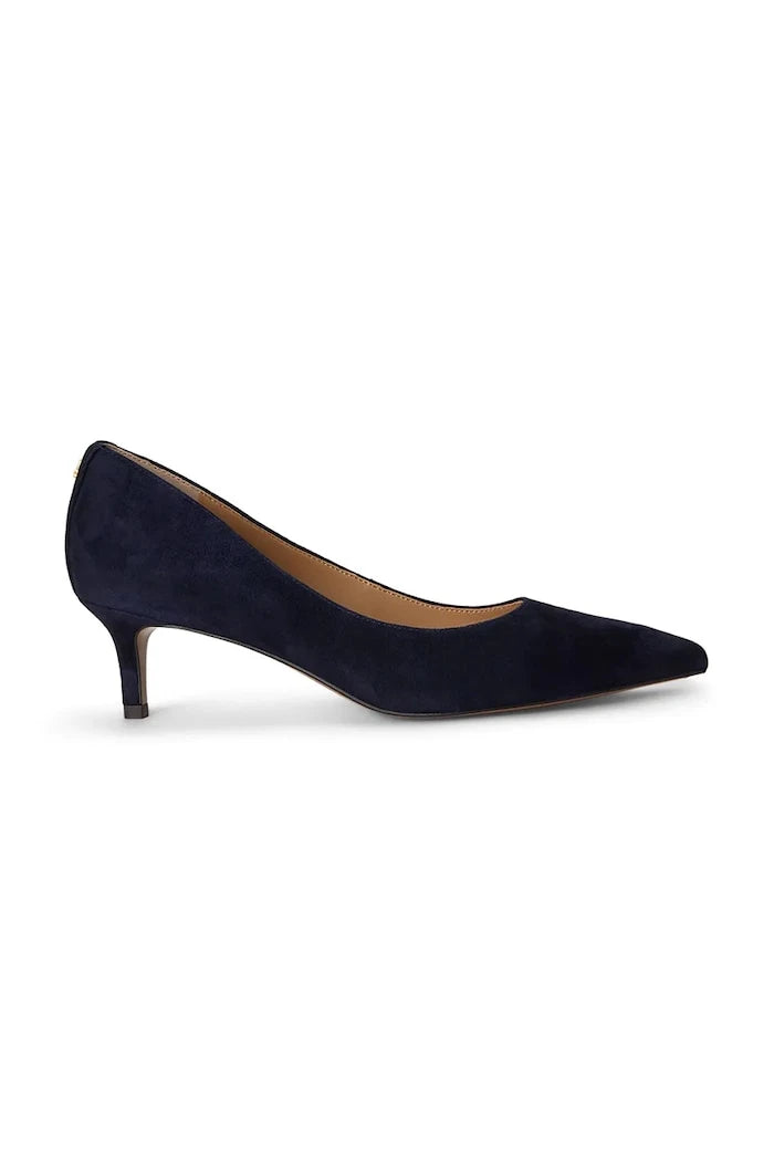 Lauren Ralph Lauren обувки с ток от велур Adrienne