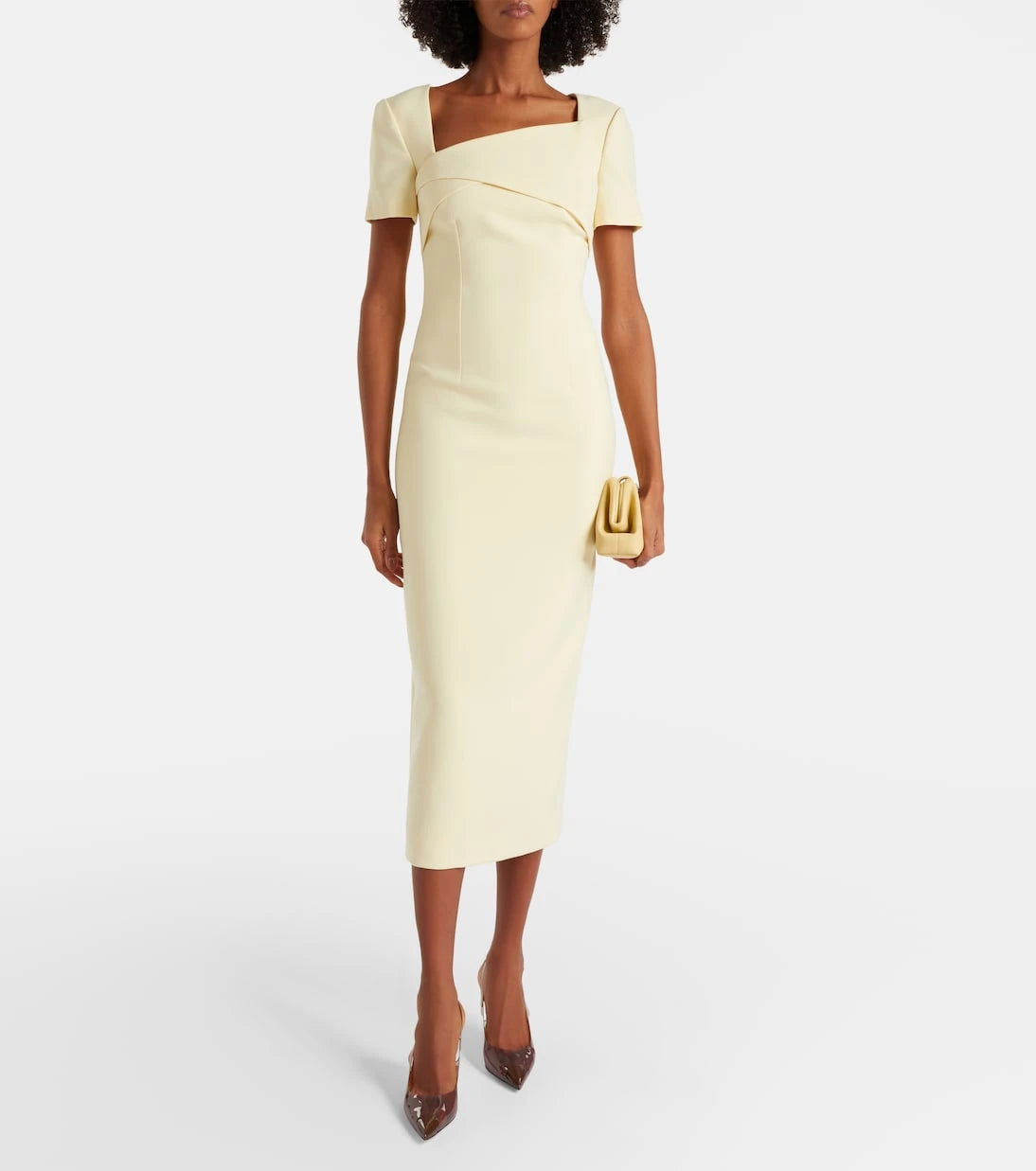 Roland Mouret - Draped crêpe cocktail dress