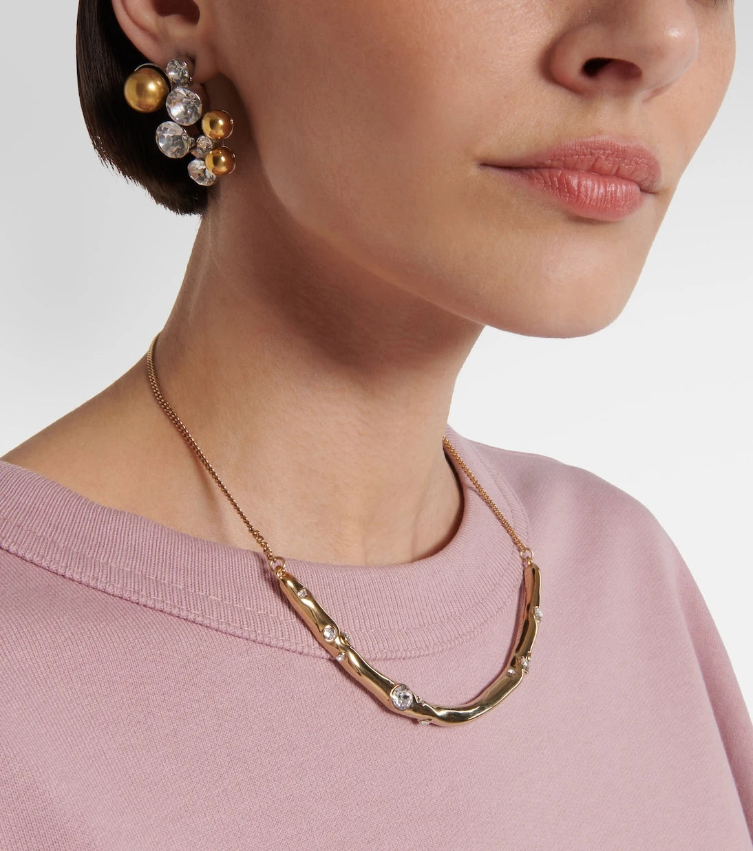 Dries Van Noten - Crystal-embellished drop earrings