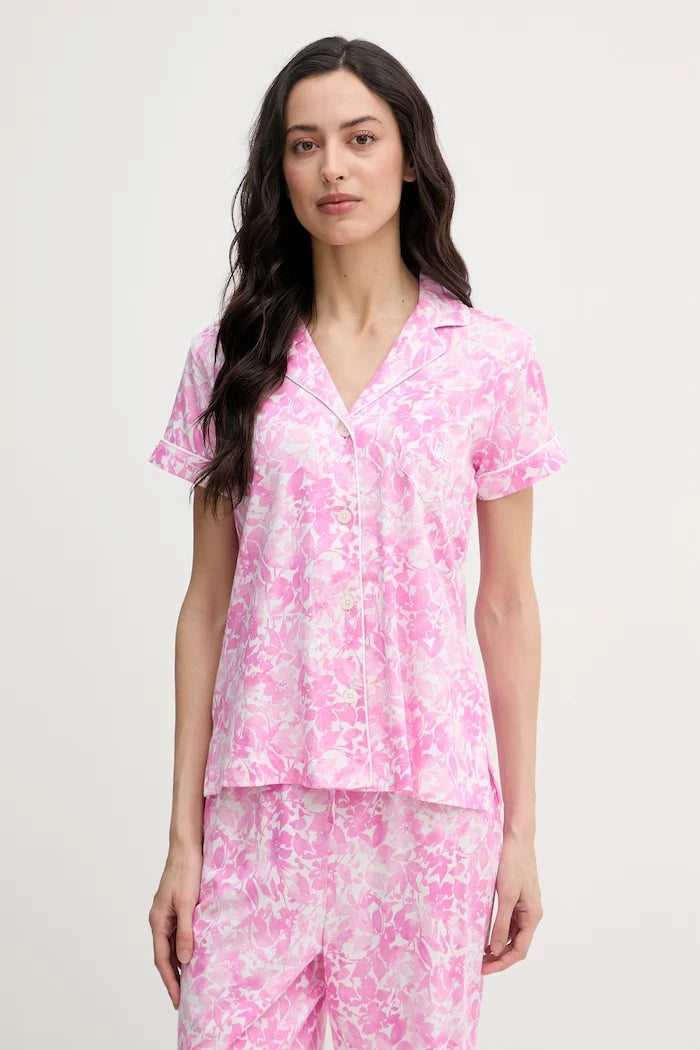 Lauren Ralph Lauren pamuklu iki parçalı kadın pijama takımı