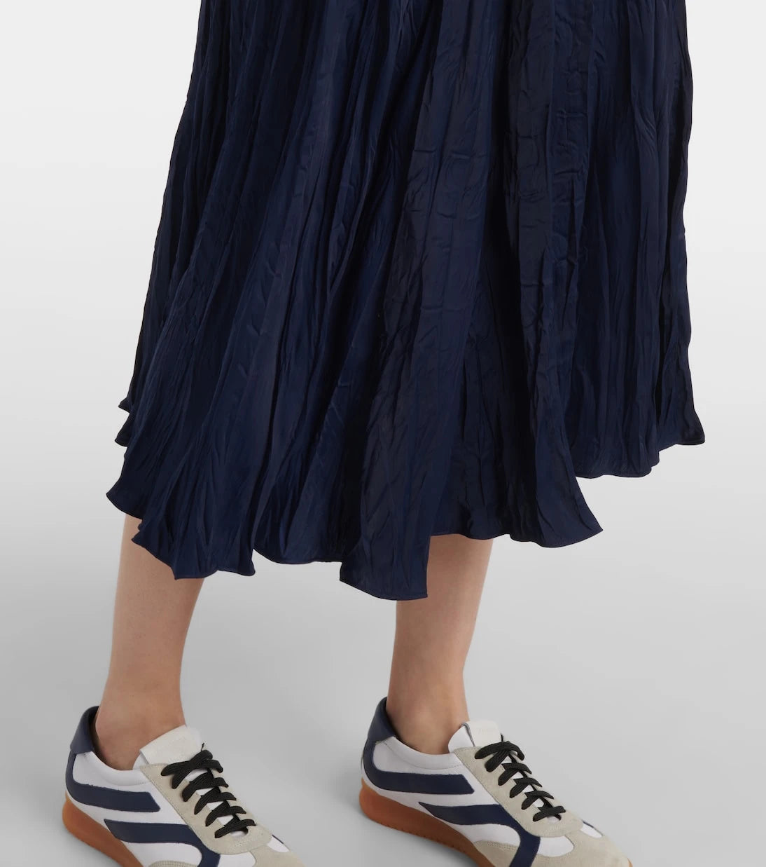 Polo Ralph Lauren - Crushed satin midi skirt