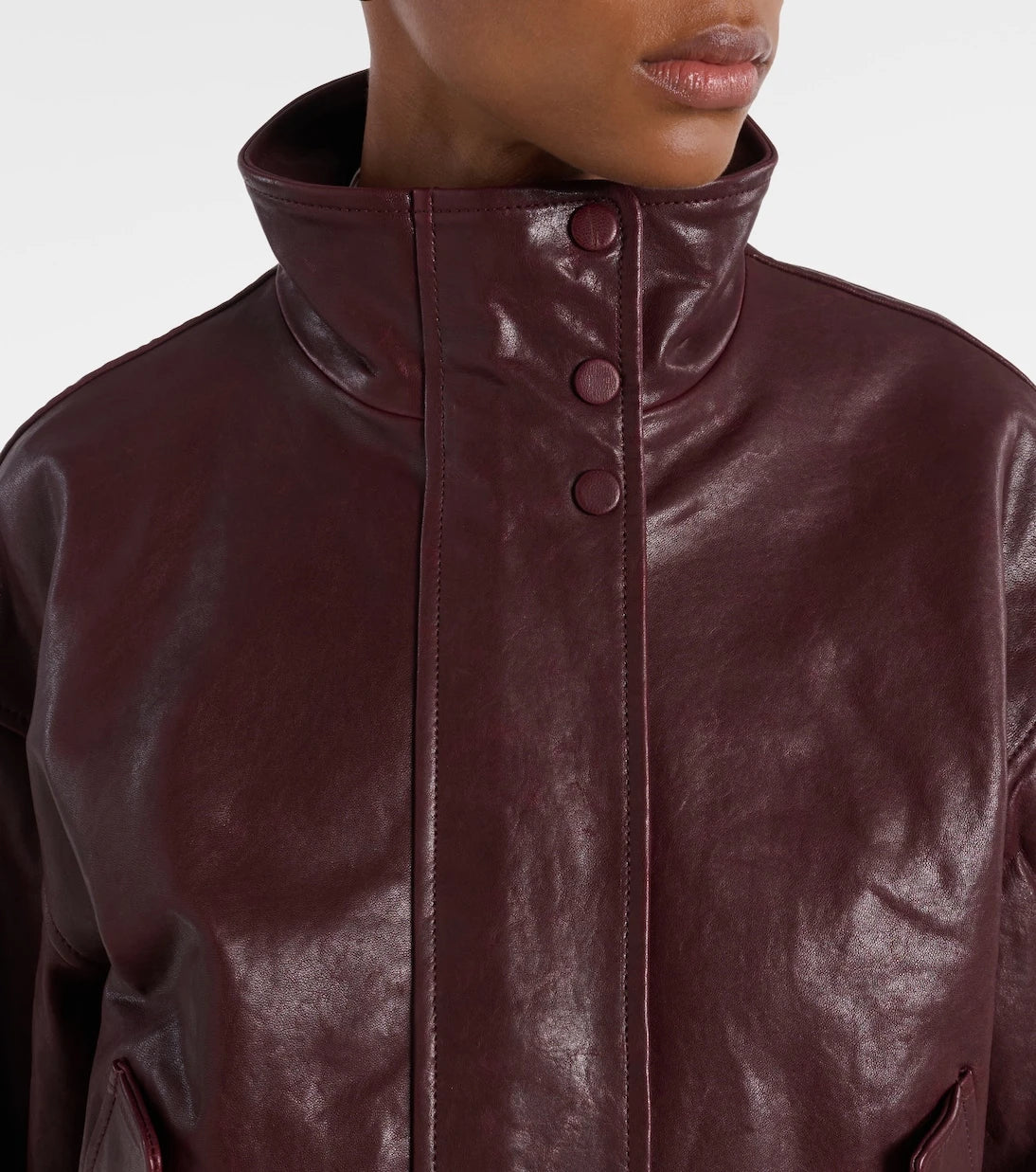 Veronica Beard - Bateman cropped leather jacket