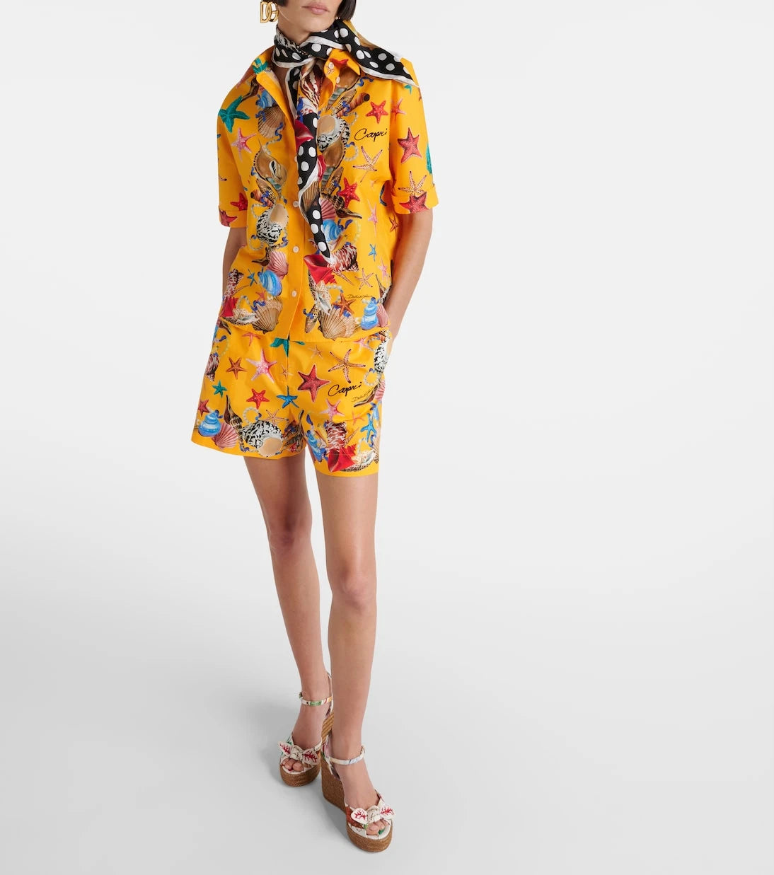 Dolce&Gabbana - Capri printed cotton shirt