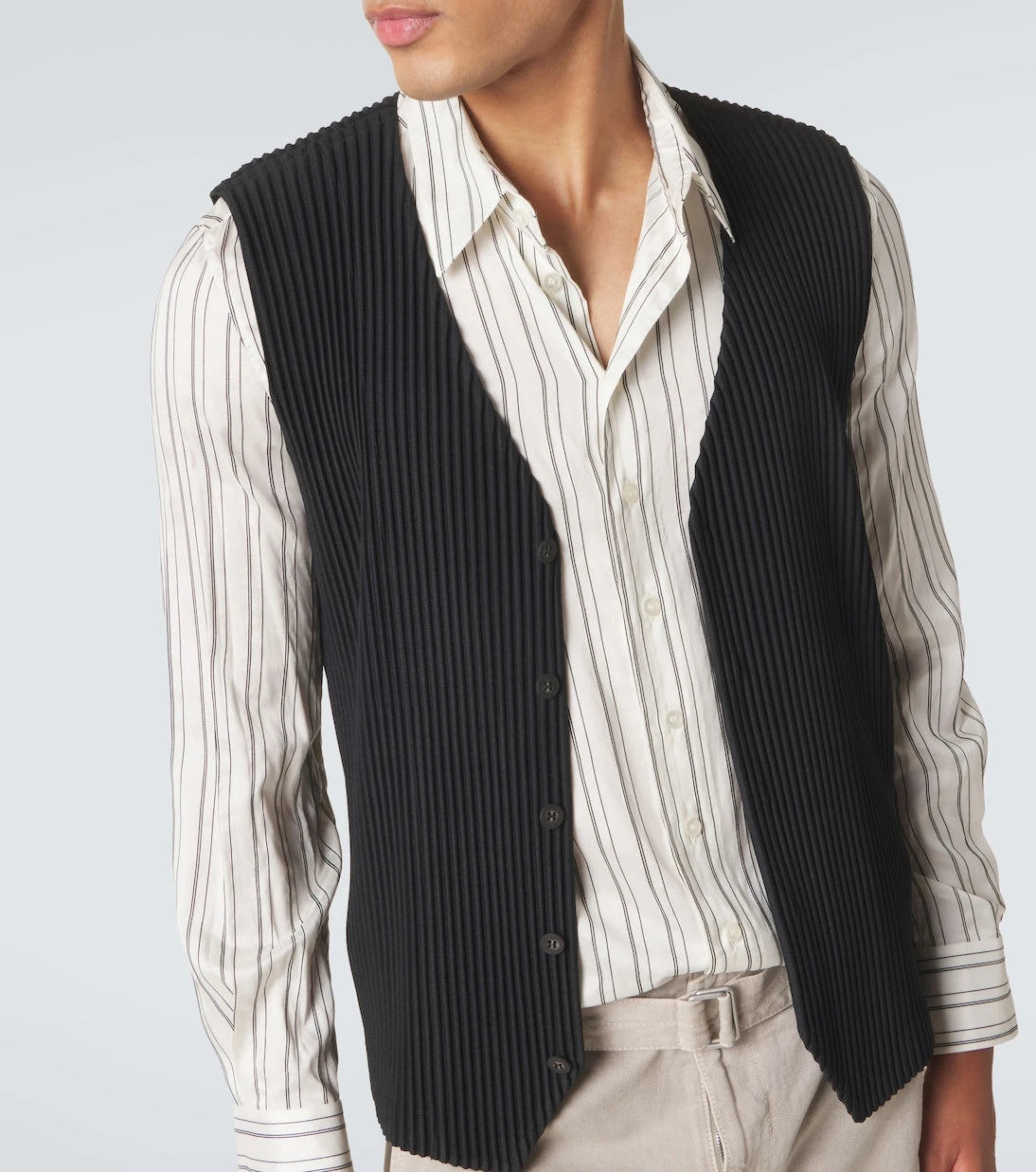 Homme Plissé Issey Miyake - سترة مكسّرة أساسية