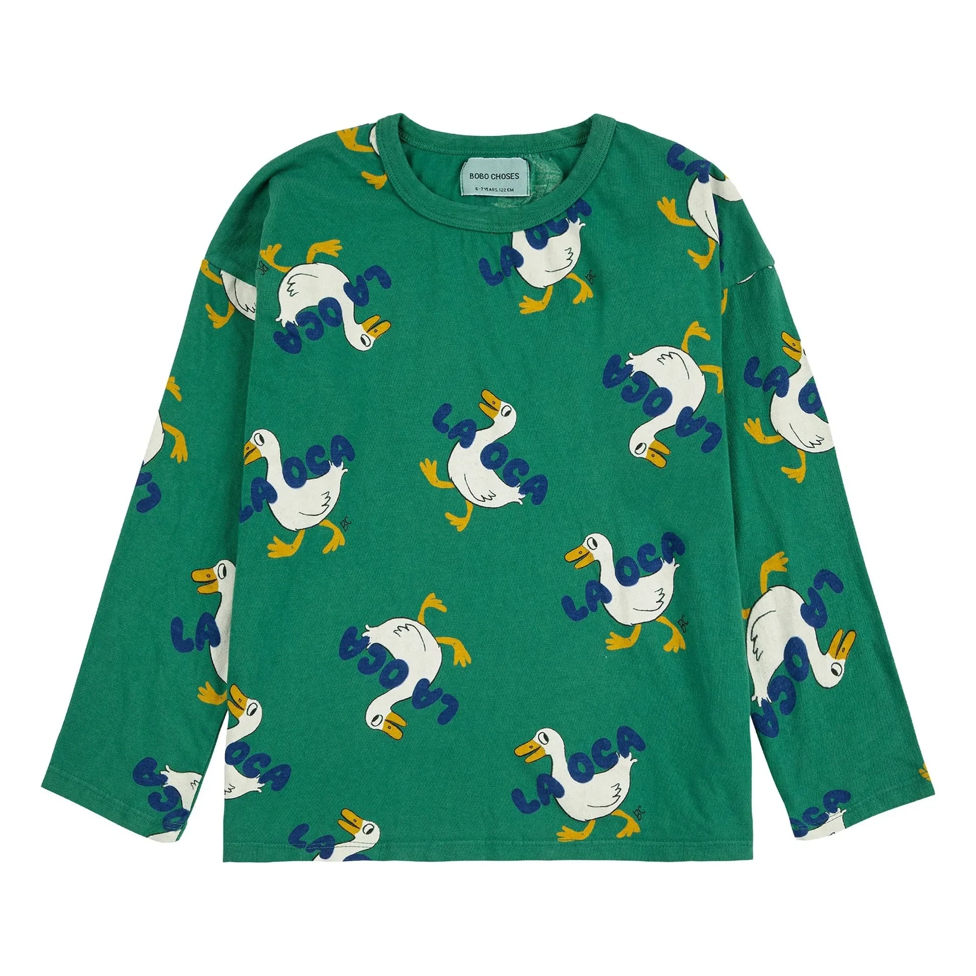 Bobo Choses - Organic cotton ducks T-shirt | Green