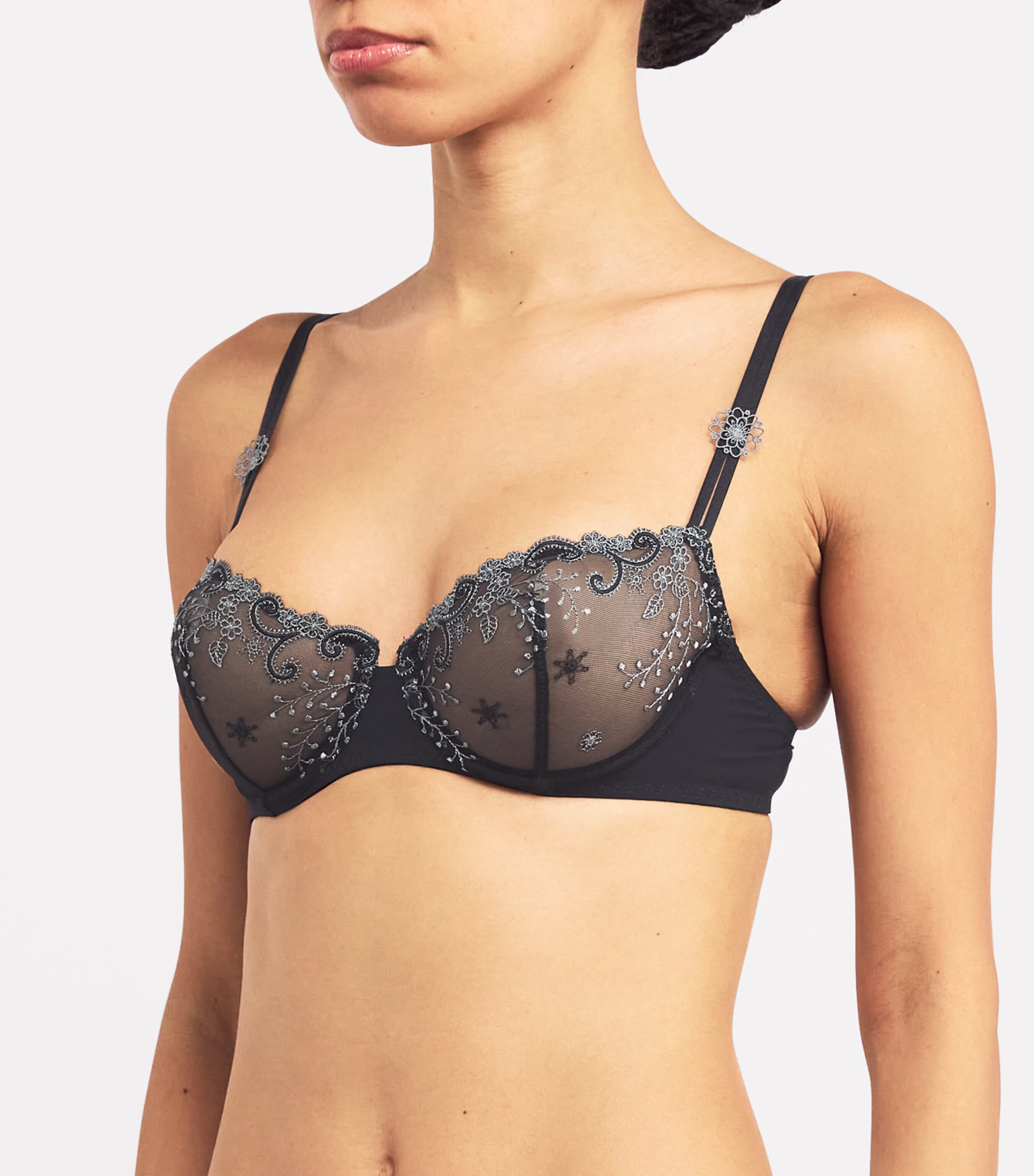 Embellished Délice Half-Cup Bra 017 MOONLIGHT