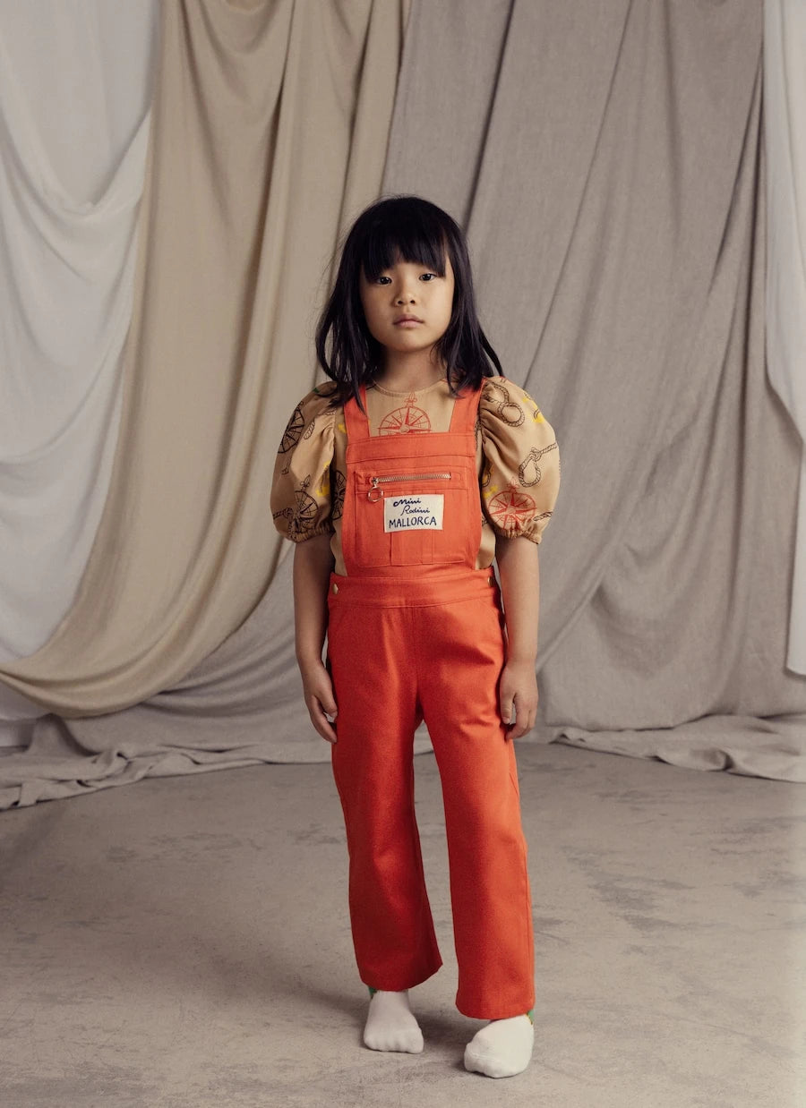 Mini Rodini - Mallorca Patch denim overalls
