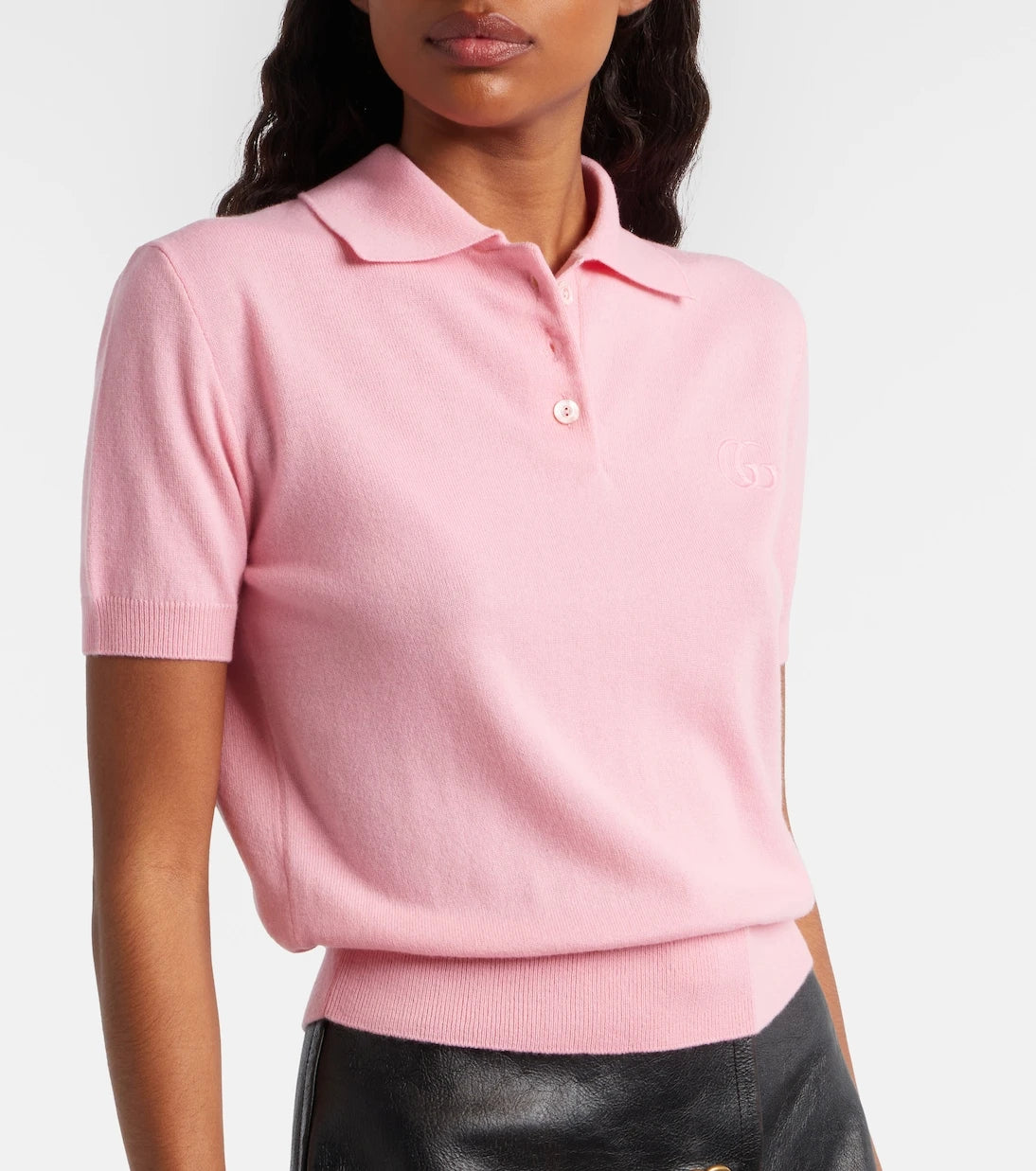 Gucci - Double G wool polo shirt