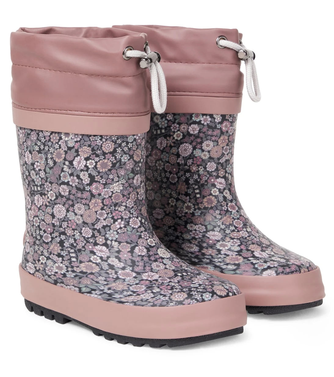 Wheat - Floral rain boots