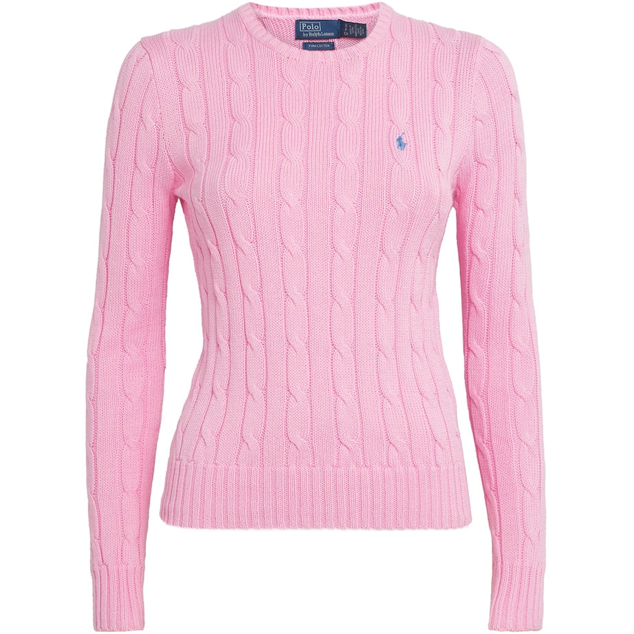 Polo Ralph Lauren Pink Julianna Cable Knit Sweater