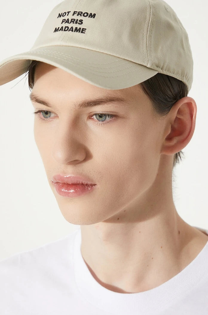 Памучна шапка с козирка Drôle de Monsieur La Casquette Slogan