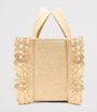 LOEWE Beige x Paula's Ibiza Raffia Font Tote Bag