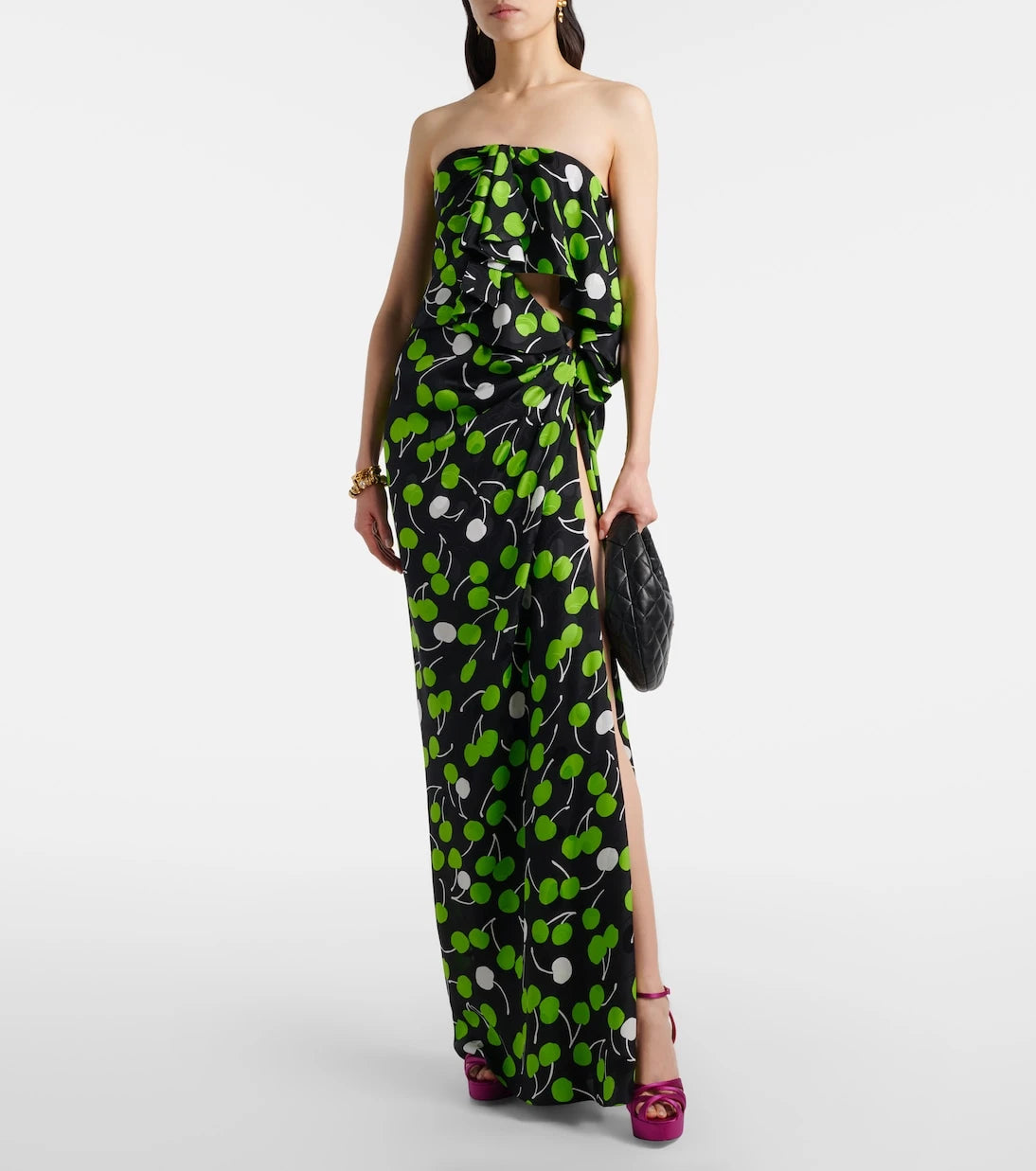 Saint Laurent - Chandelle crêpe satin sandals