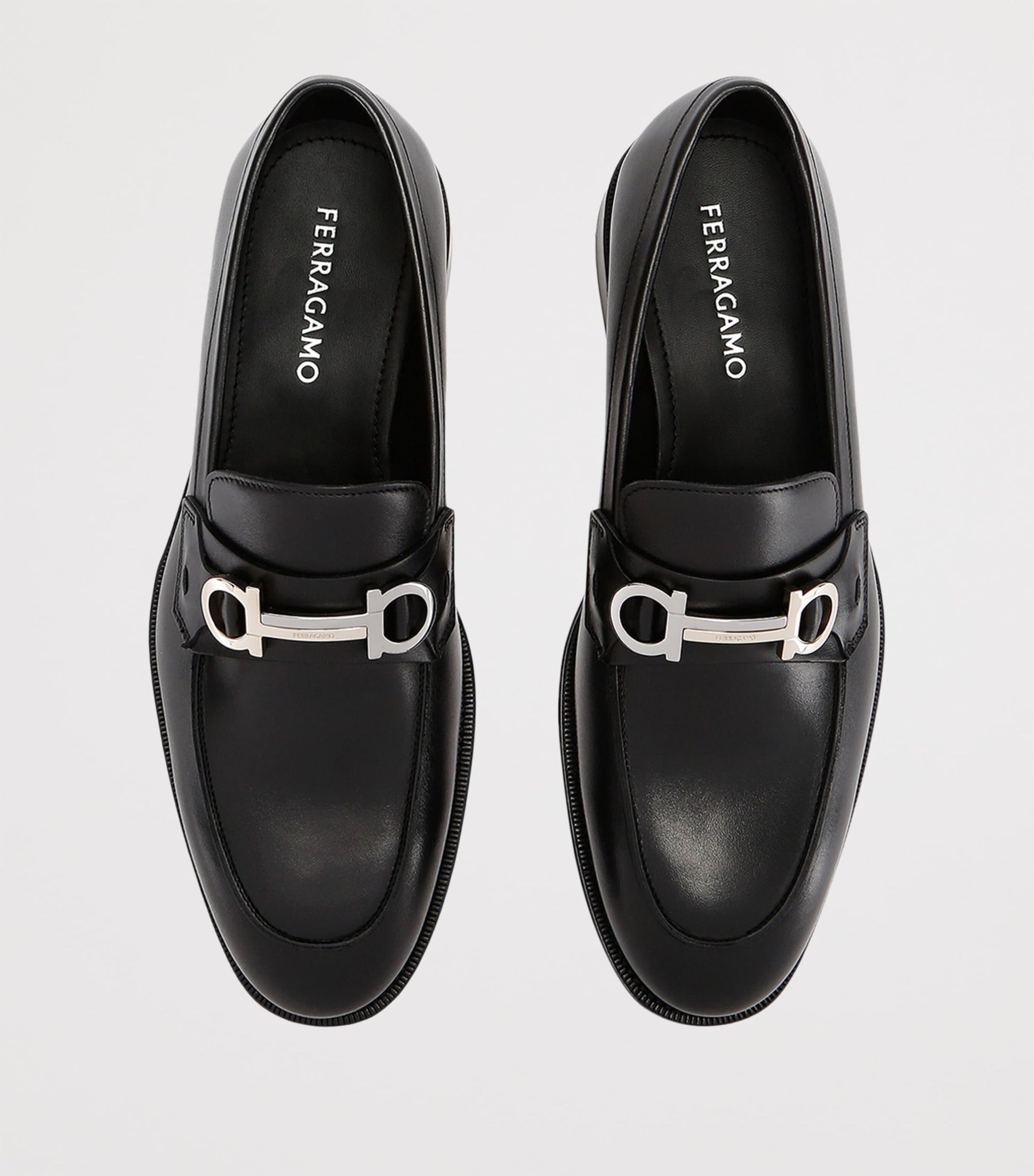 Salvatore Ferragamo Leather Benedict Loafers