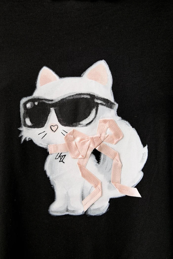 Karl Lagerfeld нощница дамска с памук IKON