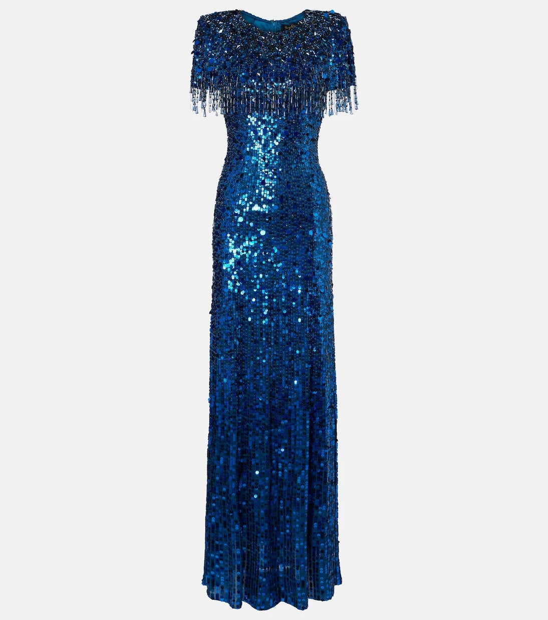 Jenny Packham - Embellished fringed gown